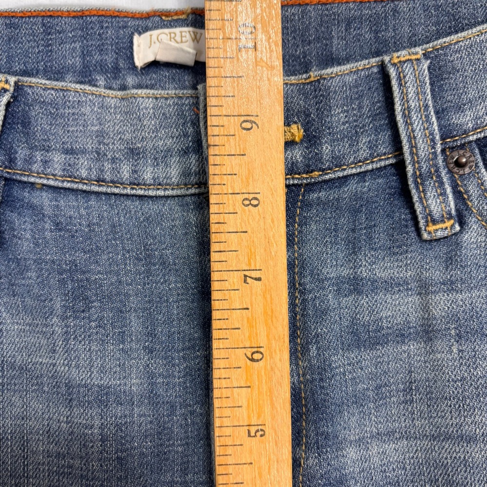 J. Crew Stretch Ankle Jeans Women 31 Blue Medium Wash Slim Straight Denim Casual - Picture 5 of 10